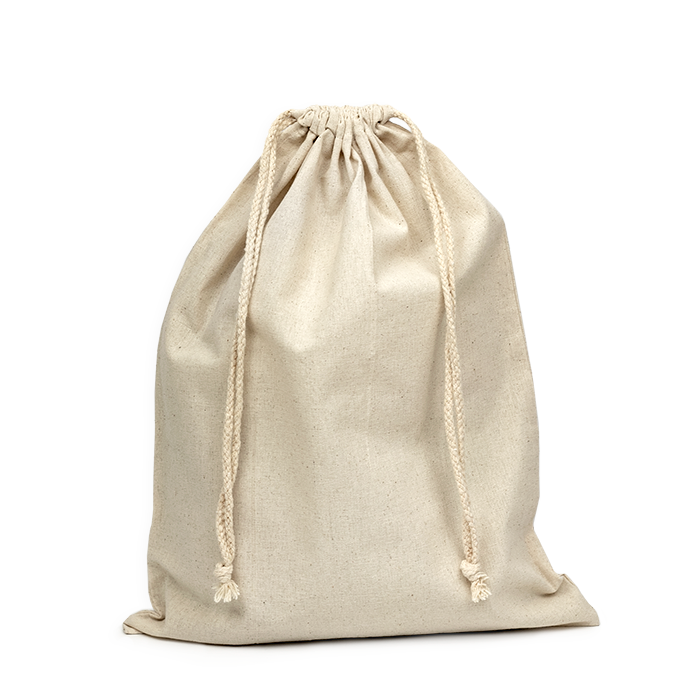 Natural Calico Bags 30cm x 40cm with Drawstrings