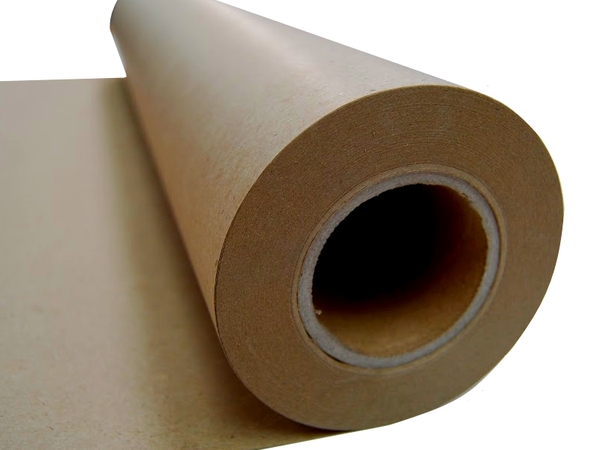 large roll of brown kraft paper