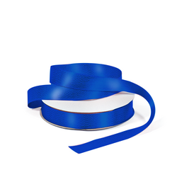 Satin Ribbon - Woven Edge - 15mm x 30m - Royal Blue