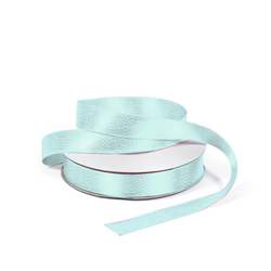 Satin Ribbon - Woven Edge - 15mm x 30m - Light Blue