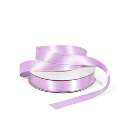 Satin Ribbon - Woven Edge - 15mm x 30m - Lavender