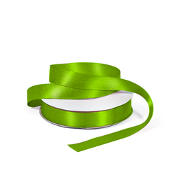 Satin Ribbon - Woven Edge - 15mm x 30m - Moss Green