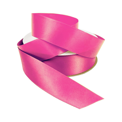 Satin Ribbon - Woven Edge - 25mm x 30m - Rosebloom