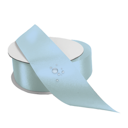 Water Repellent Satin Ribbon - 38mm x 45m - Light Blue