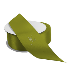 Water Repellent Satin Ribbon - 38mm x 45m - Avocado Green