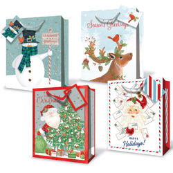 Christmas Bags - Holiday Cheer - Small To Medium