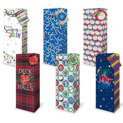 Christmas Bottle Bags - Jolly Season Assortment