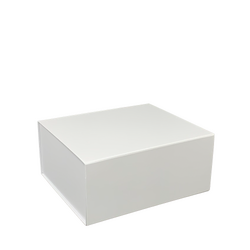 Small Deep Gift Box - Matt White with Magnetic Closing Lid