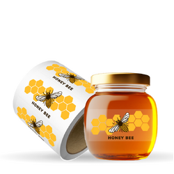 Custom Printed 100mm x 50mm CLEAR Rectangle Labels - 1000 Labels supplied on a Roll