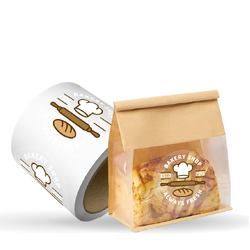 Custom Printed 100mm Clear Circle Labels - 500 Labels supplied on a Roll