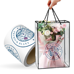 Custom Printed 110mm Clear Circle Labels - 500 Labels supplied on a Roll