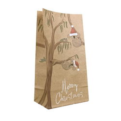 Paper Gift Bags - Christmas Australiana - Brown Kraft Paper Bags