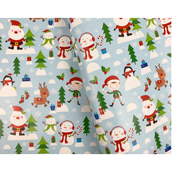 Christmas Wrapping Paper - 500mm x 60M - Happy Christmas