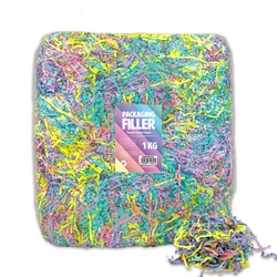 Shredded Paper Shreds Filler - 1KG - Pastel Mix