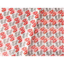 Tissue Paper/50 Sheets/red Foil Polka Dot Tissue Paper 