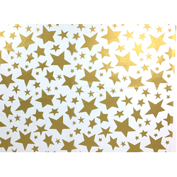 Tissue Paper Ream 750mm x 500mm, 240 Sheets -  Gold Stars