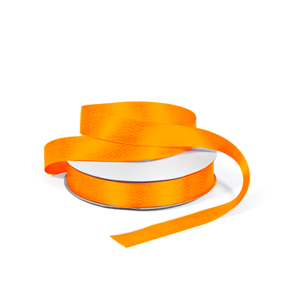 Satin Ribbon - Woven Edge - 15mm x 30m - Orange