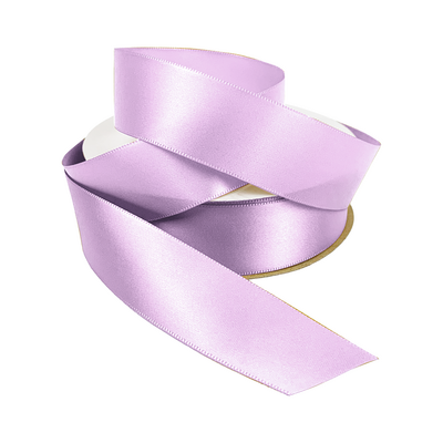 Satin Ribbon - Woven Edge - 25mm x 30m - Lavender