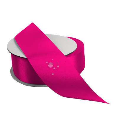 Water Repellent Satin Ribbon - 38mm x 45m - Fuchsia Hot Pink