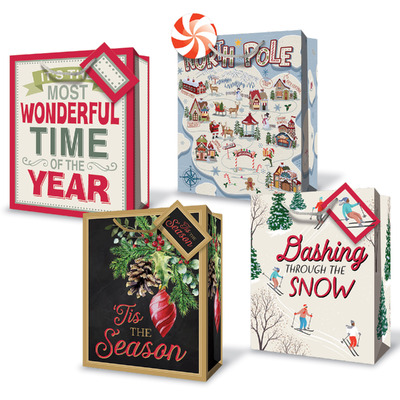 Christmas Bags - 'Tis the Season Assortment - Medium To Large