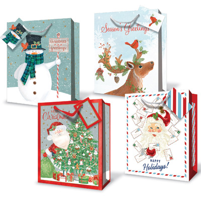 Christmas Bags - Holiday Cheer - Small To Medium