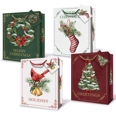 Christmas Bags - Season's Greetings - Small To Medium