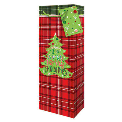 Christmas Bottle Bags - Christmas Tree