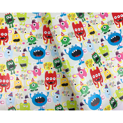 Wrapping Paper - 500mm x 60M - Monster Party