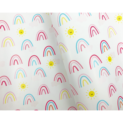 Wrapping Paper - 500mm x 60M - Rainbow Sunshine