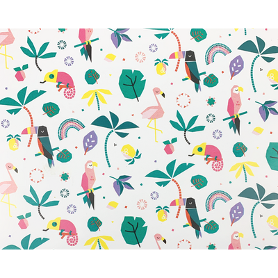 Wrapping Paper - 500mm x 60M - Tropical