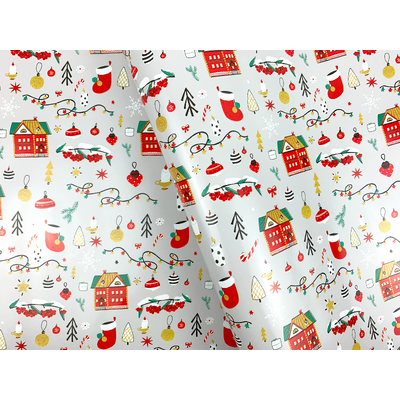 Christmas Wrapping Paper - 500mm x 60M - Cosy Christmas