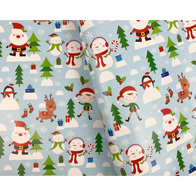 Christmas Wrapping Paper - 500mm x 60M - Happy Christmas