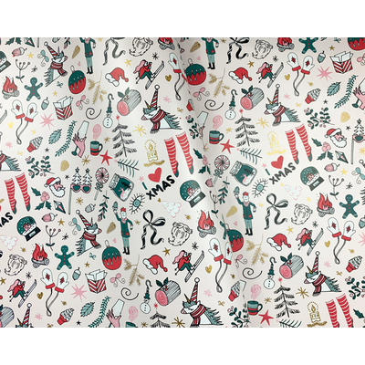 Christmas Wrapping Paper - 500mm x 60M -  Christmas Love