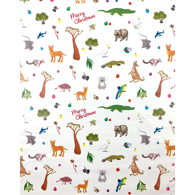 Christmas Wrapping Paper - 500mm x 60M - Christmas Australiana