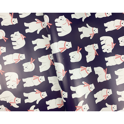 Christmas Wrapping Paper - 500mm x 60M - Polar Bear